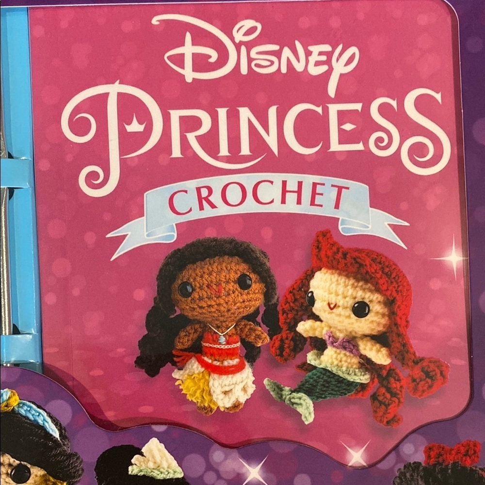 Disney Princess Crochet Kit with Red, Blue, Yellow, and White Yarn - Picture 2 of 11